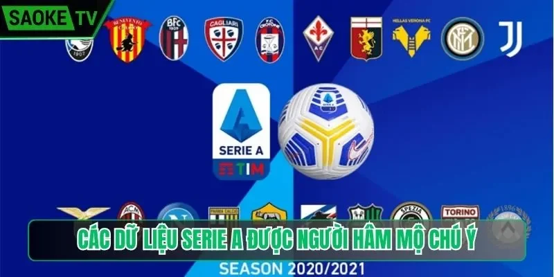 Các dữ liệu Serie A được người hâm mộ chú ý