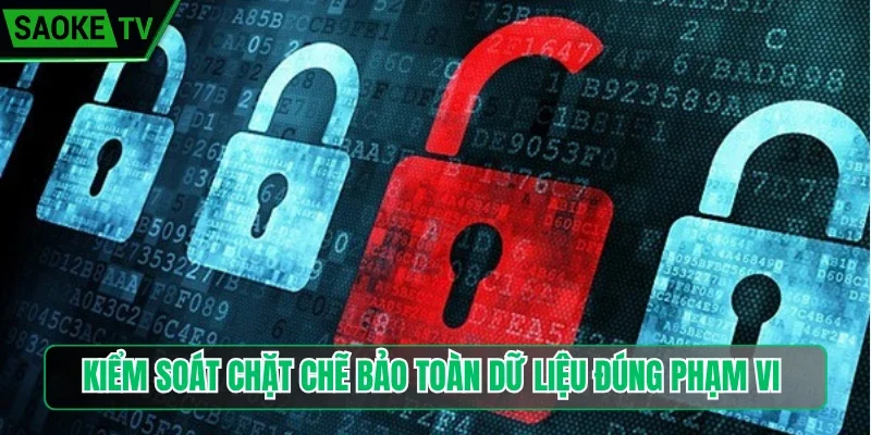 Kiểm soát chặt chẽ bảo toàn dữ liệu đúng phạm vi